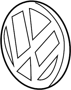 Grille Emblem 5K0-853-601-F-ULM - View 5