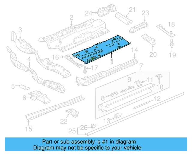 Floor Pan 5Q0-803-205-D - View 4