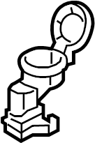 12 Volt Accessory Power Outlet Housing 1K0-919-341-F-9B9 - View 25