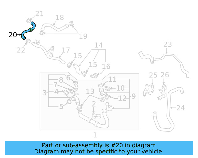 Reservoir Hose 3QF-121-109-B