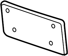License Bracket 5K0-807-287-G-9B9 - View 4
