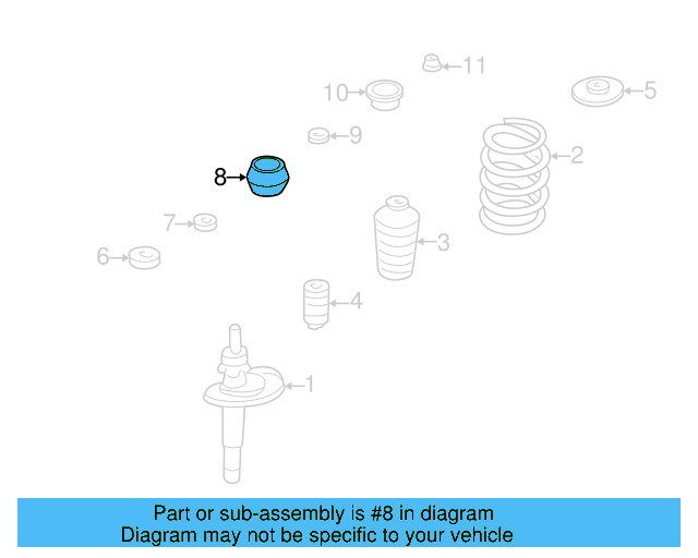 Strut Mount 1J0-412-331-C - View 6