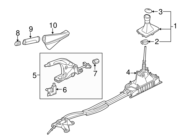 Gear Shift Assembly 5Q0-711-049-BM - View 9