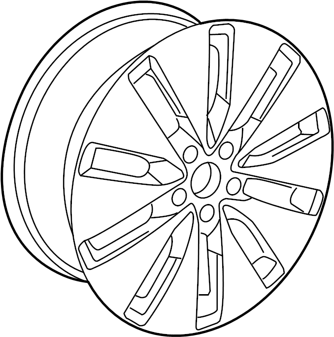Wheel, Alloy 5C0-601-025-L-FZZ