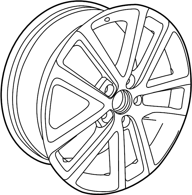 Wheel, Alloy 5C0-601-025-L-FZZ - View 5
