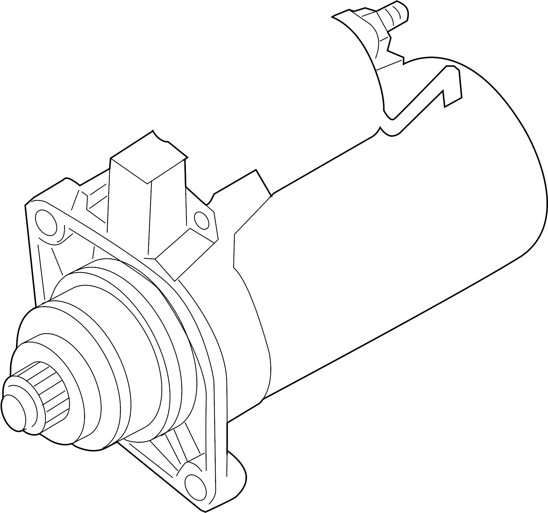 Starter 02M-911-023-SX - View 3