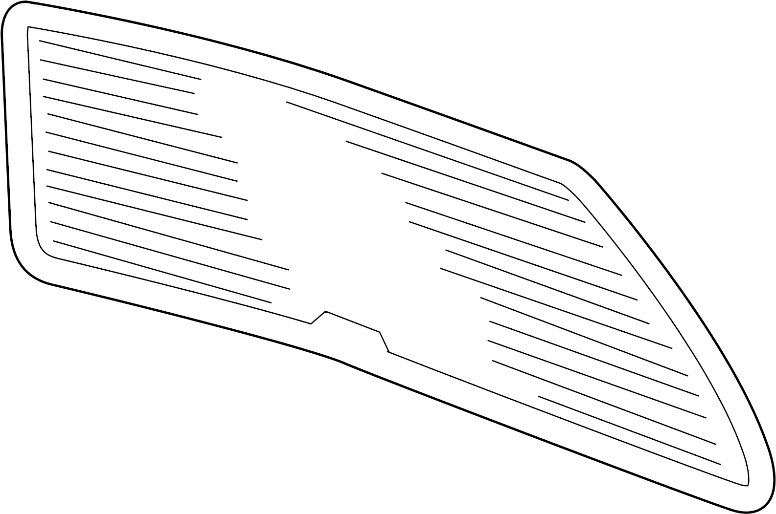 Back Glass 1K5-845-051-AR