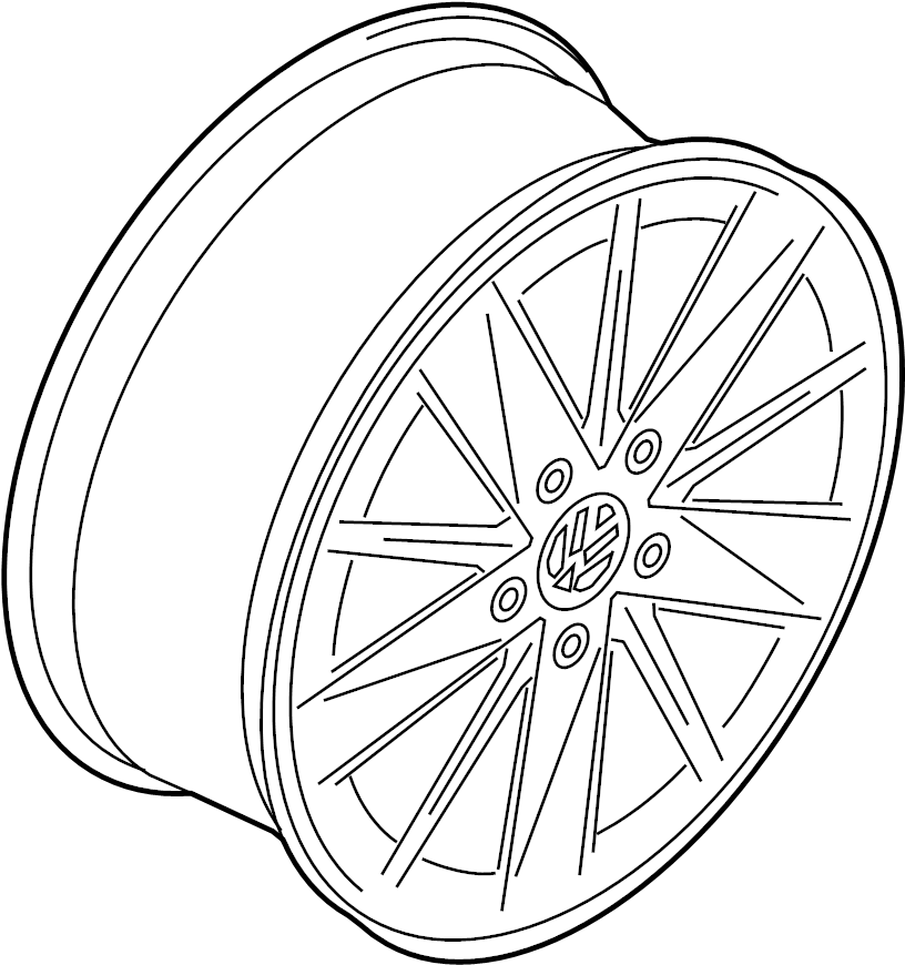 Wheel, Alloy 5G0-601-025-BA-8Z8 - View 4