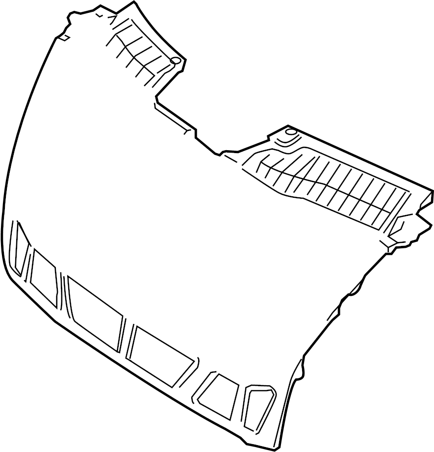 Upper Grille 1K5-853-653-C-9B9 - View 2