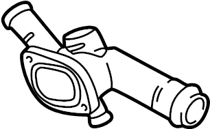 Engine Coolant Outlet Flange 06A-121-133-AH - View 2