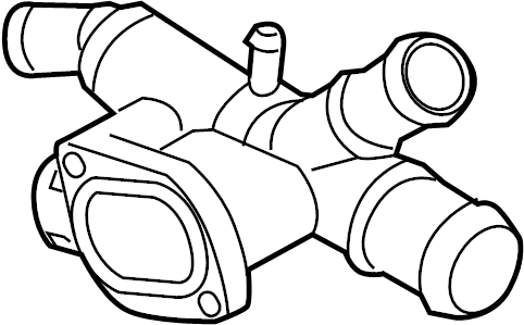 Engine Coolant Outlet Flange 03L-121-132-Q - View 4