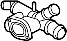 Engine Coolant Outlet Flange 03L-121-132-Q - View 2