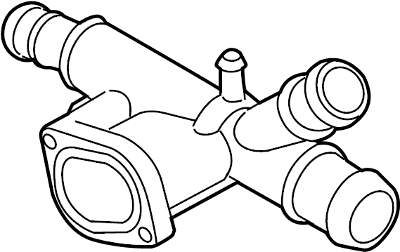 Engine Coolant Outlet Flange 03L-121-132-Q - View 5