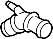 Cooling System Bypass Line Adapter 1J0-121-087-B - View 4