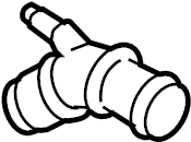 Cooling System Bypass Line Adapter 1J0-121-087-B - View 5