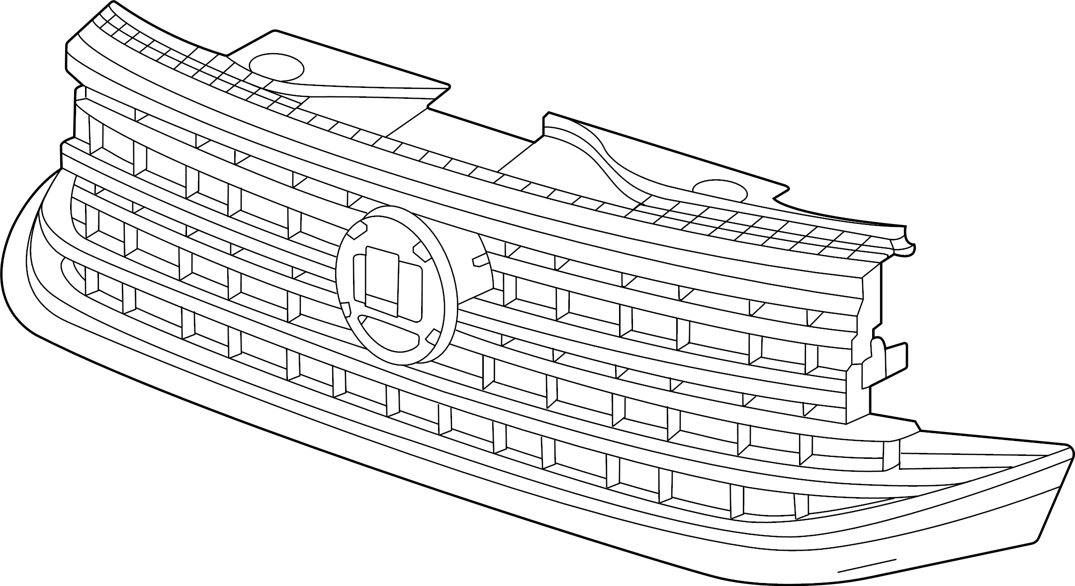 Grille Assembly 3CM-853-651-M-LDB - View 2