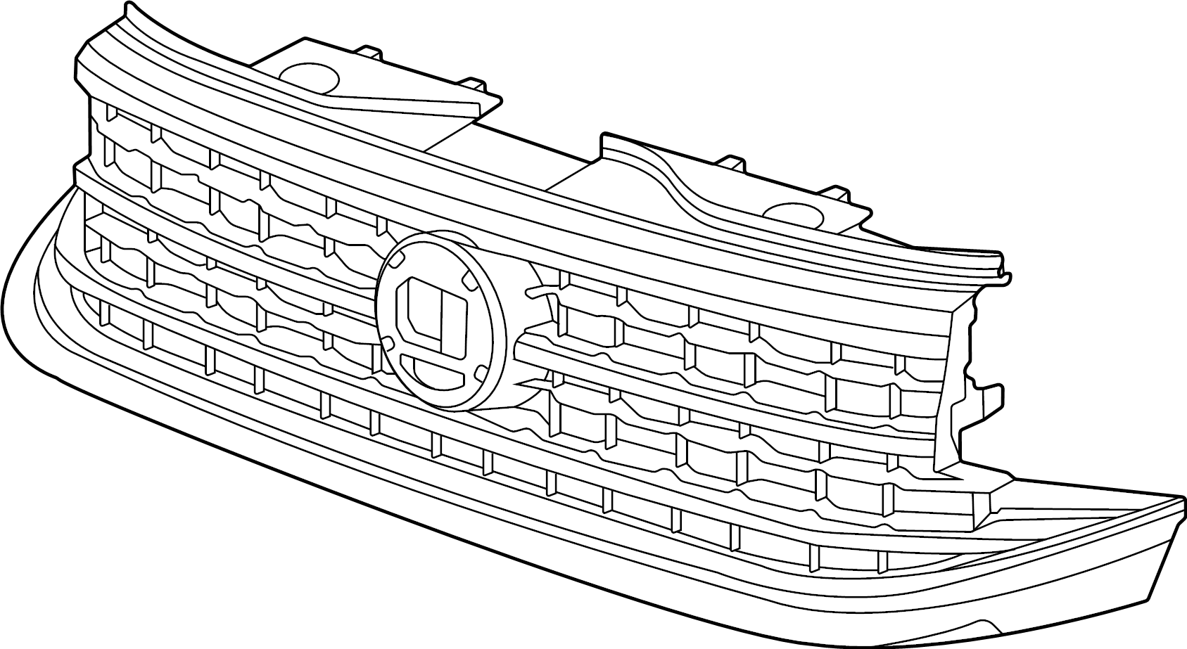 Grille Assembly 3CM-853-651-M-LDB - View 3