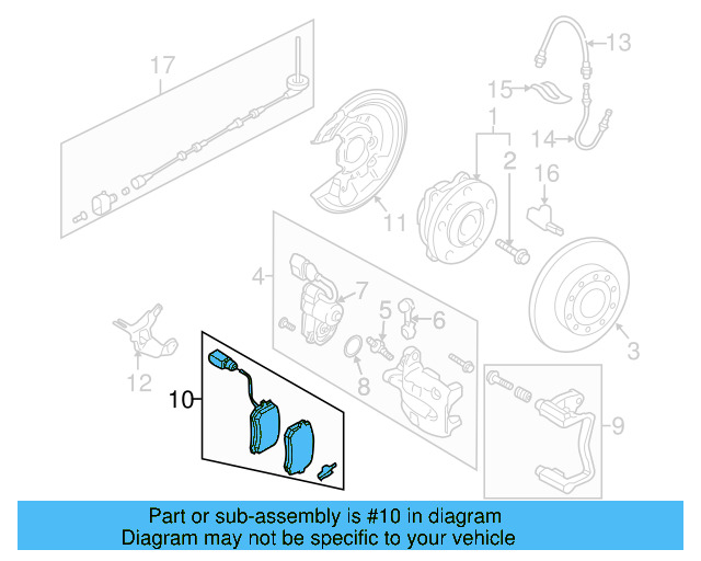 Brake Lining 3C0-698-451-G - View 8