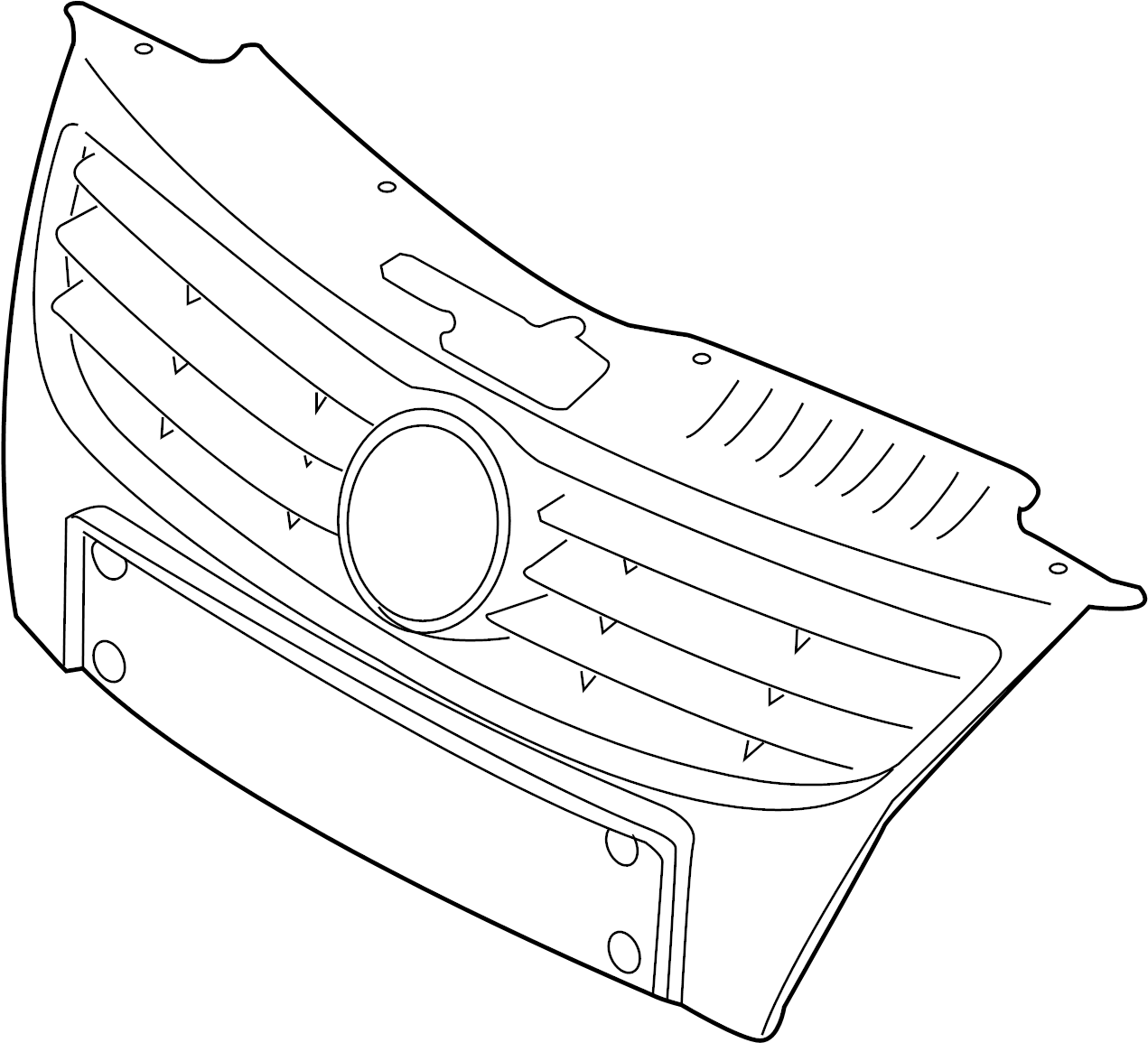 Upper Grille 1Q0-853-651-P-WAD