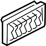 Quarter Panel Air Vent Grille 3C0-819-465 - View 5