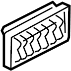 Quarter Panel Air Vent Grille 3C0-819-465 - View 6