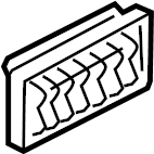 Quarter Panel Air Vent Grille 3C0-819-465 - View 4