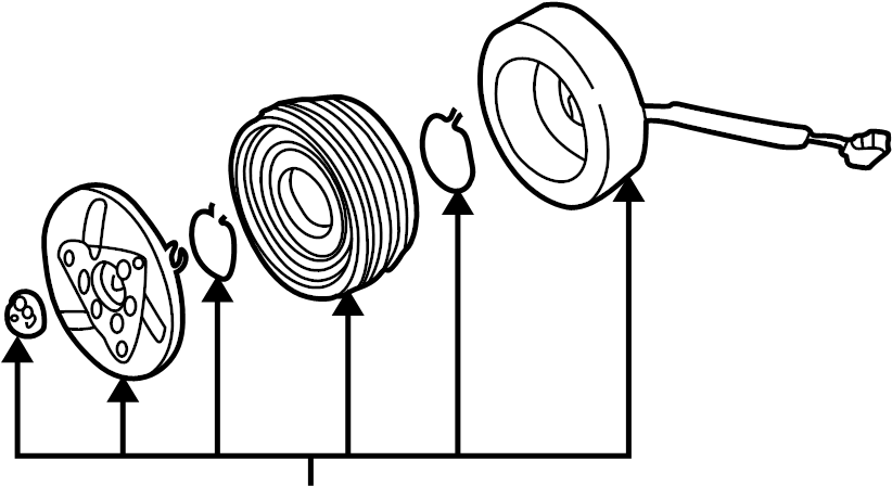 A/C Compressor Clutch 1J0-820-811-M - View 10