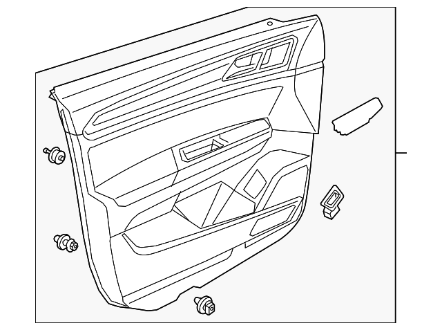 Door Trim Panel 3CN-867-212-F-HTF