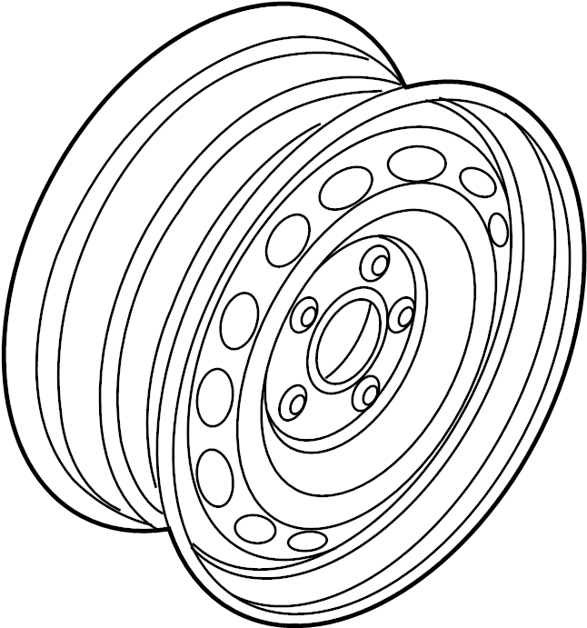 Wheel, Spare 5N0-601-027-F-03C - View 3