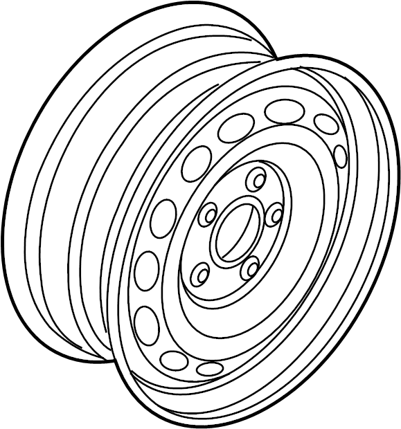 Wheel, Spare 5N0-601-027-F-03C - View 2
