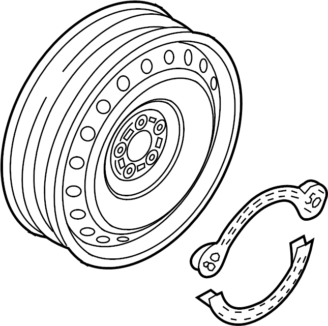 Wheel, Spare 5N0-601-027-F-03C - View 18