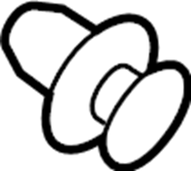 Door Trim Panel Retainer Clip 3AA-868-243-A - View 3