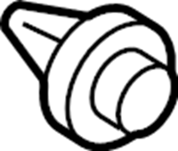 Door Trim Panel Retainer Clip 3AA-868-243-A - View 2