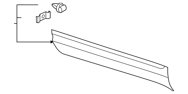 Lower Molding 3CN-854-940-D-RYP - View 3