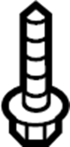 Bumper Cover Support Rail Bolt WHT-003-954 - View 5