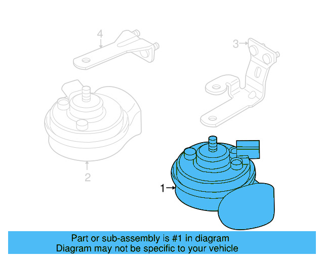 High Note Horn 3Q0-951-223-F - View 10