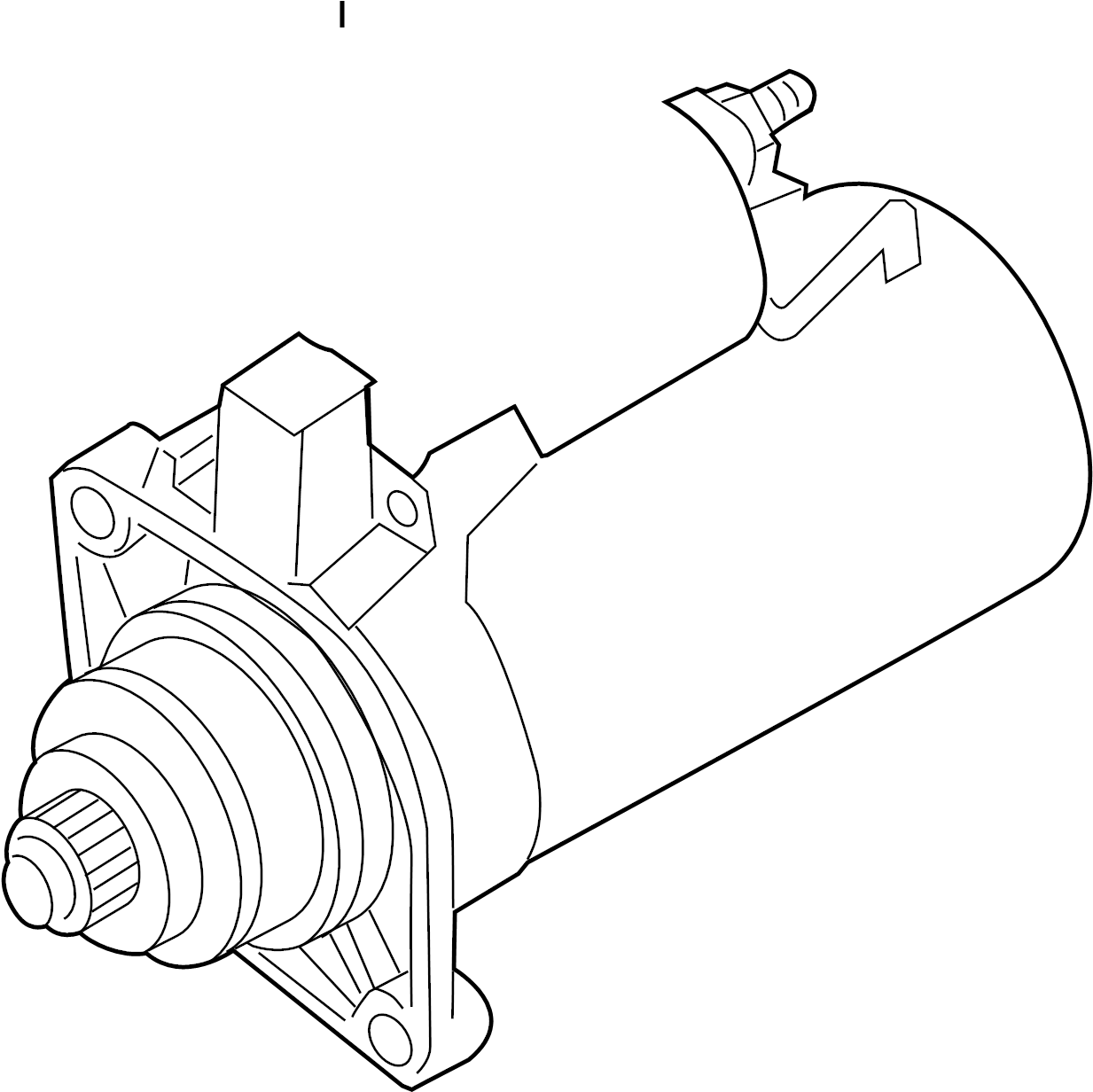 Starter 02T-911-023-M - View 2