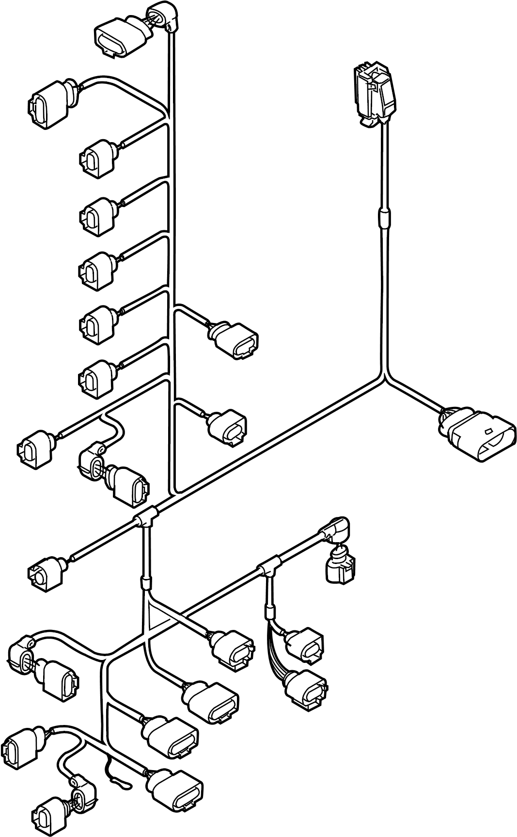 Engine Harness 1C0-971-627-FK - View 3