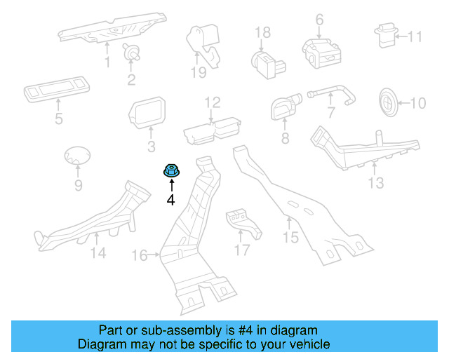 Mount Bracket Nut N-015-082-10 - View 110