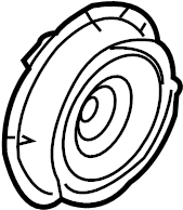 Front Dr Speaker 1Y0-035-411-AD - View 2