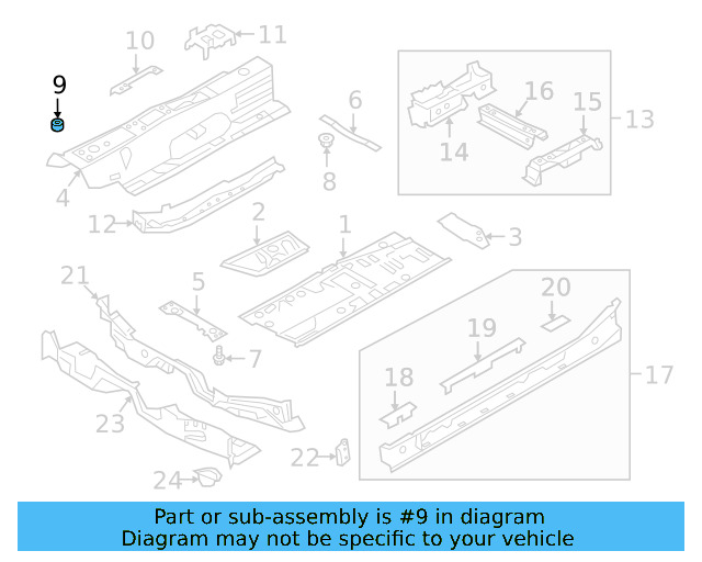 Center Plate Retainer Nut N-909-293-04
