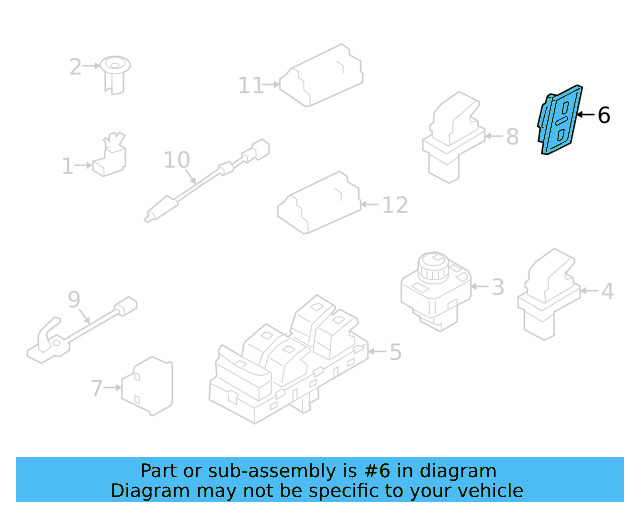 Lock Switch 3G0-962-125-A-WHS