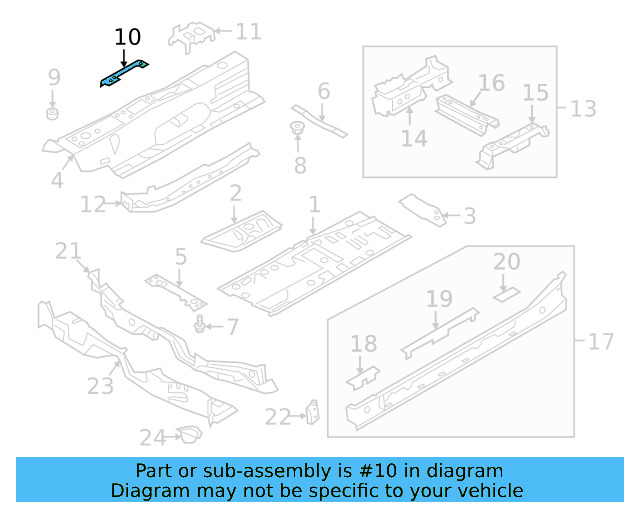 Center Plate Inner Reinforced 5Q0-803-806 - View 19