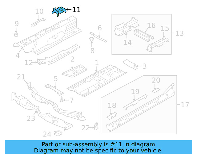Center Plate Retainer Plate 5Q0-861-374-C - View 4