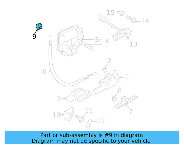 Lift Gate Plug 1K8-827-951 - View 3