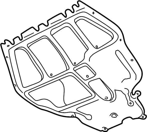 Center Shield 1J0-825-236-F - View 3