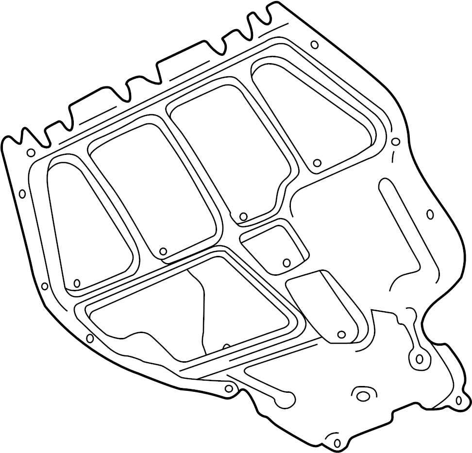 Center Shield 1J0-825-236-F - View 2