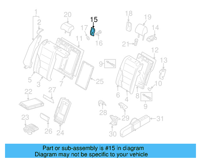 Child Seat Bracket Washer N-910-607-01 - View 27