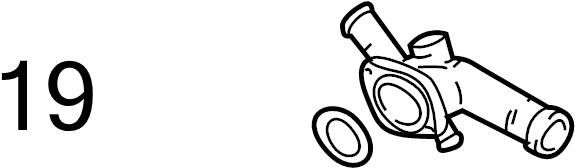 Engine Coolant Outlet Gasket 037-121-688 - View 18