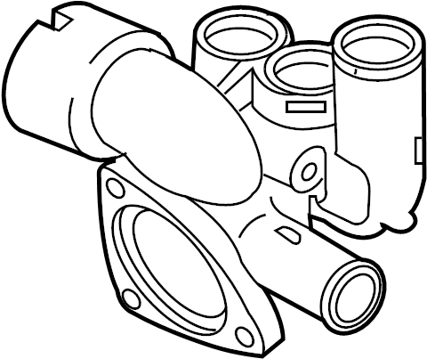 Thermostat Housing 022-121-117-C - View 2